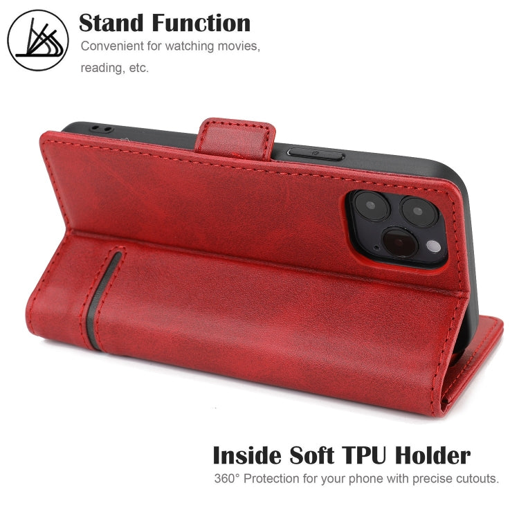 For iPhone 12 mini Business Style Line Splicing Horizontal Flip TPU + PU Leather Case with Card Slots & Holder & Wallet