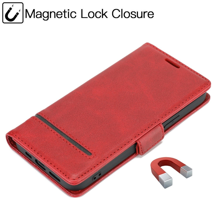 For iPhone 12 mini Business Style Line Splicing Horizontal Flip TPU + PU Leather Case with Card Slots & Holder & Wallet