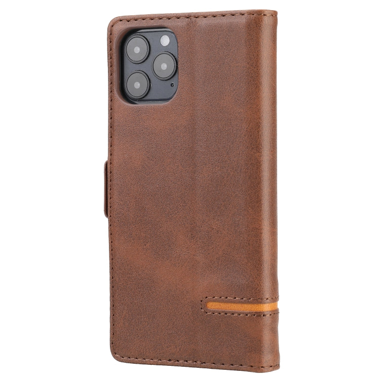 For iPhone 12 mini Business Style Line Splicing Horizontal Flip TPU + PU Leather Case with Card Slots & Holder & Wallet