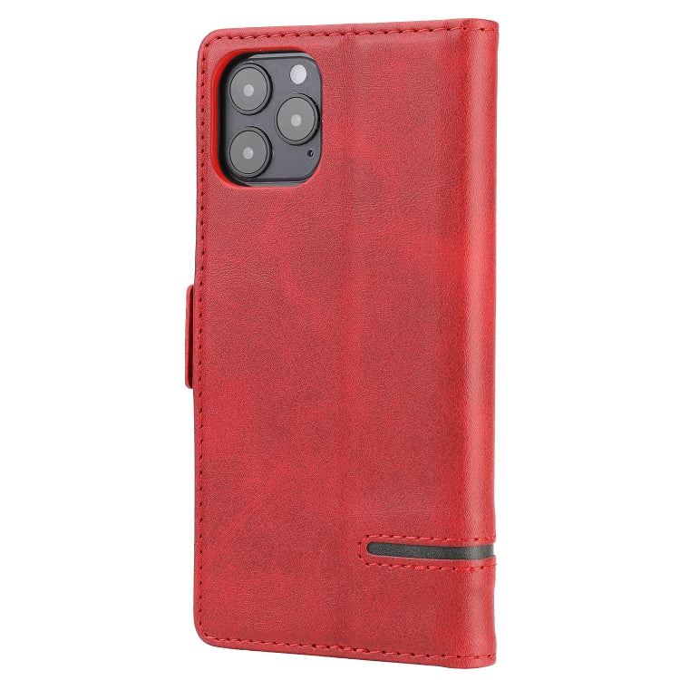 For iPhone 12 / 12 Pro Business Style Line Splicing Horizontal Flip TPU + PU Leather Case with Card Slots & Holder & Wallet