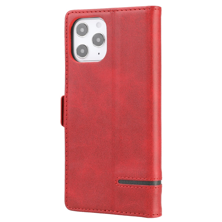 For iPhone 12 Pro Max Business Style Line Splicing Horizontal Flip TPU + PU Leather Case with Card Slots & Holder & Wallet