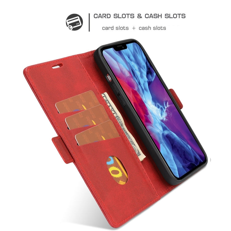 For iPhone 12 Pro Max Business Style Line Splicing Horizontal Flip TPU + PU Leather Case with Card Slots & Holder & Wallet
