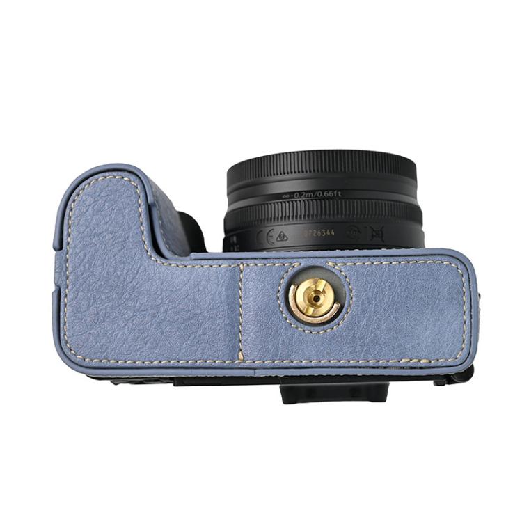 For Nikon Z50II Litchi Texture PU Leather Camera Half Case Base