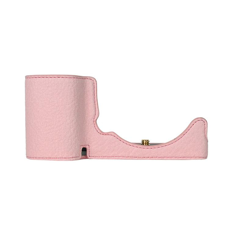 For Sony ZV-E10 Litchi Texture PU Leather Camera Half Case Base