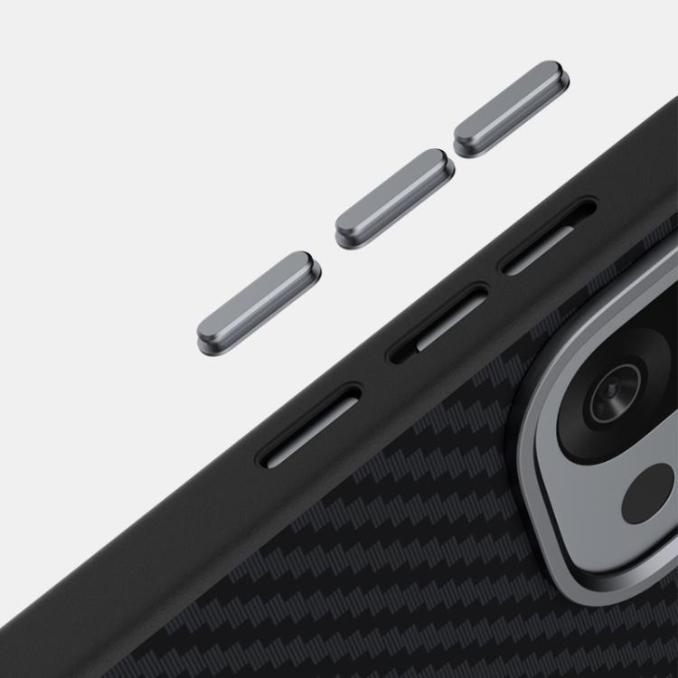 For OnePlus 13T ABEEL C Carbon Fiber Series 6D Micro Relief MagSafe Phone Case