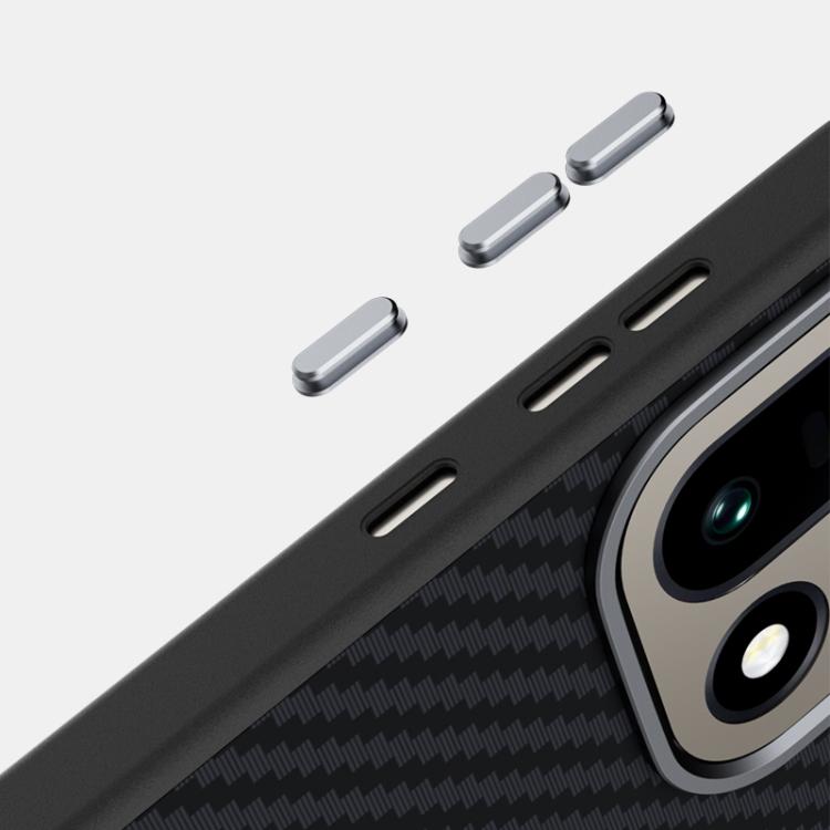 For OnePlus 15 ABEEL C Carbon Fiber Series 6D Micro Relief MagSafe Phone Case