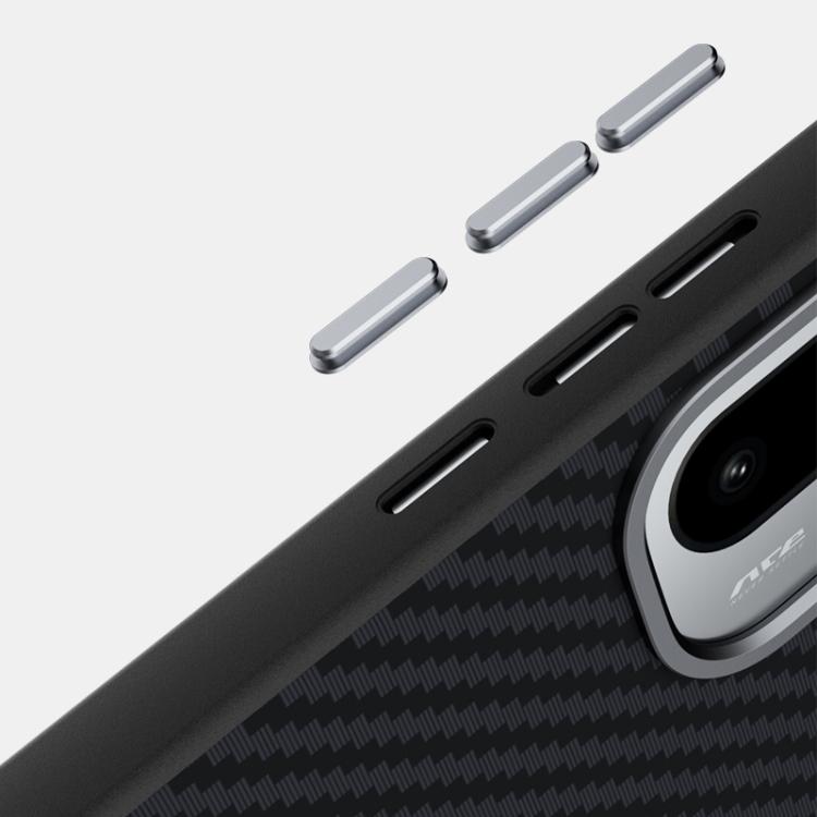 For OnePlus Ace 6 ABEEL C Carbon Fiber Series 6D Micro Relief MagSafe Phone Case
