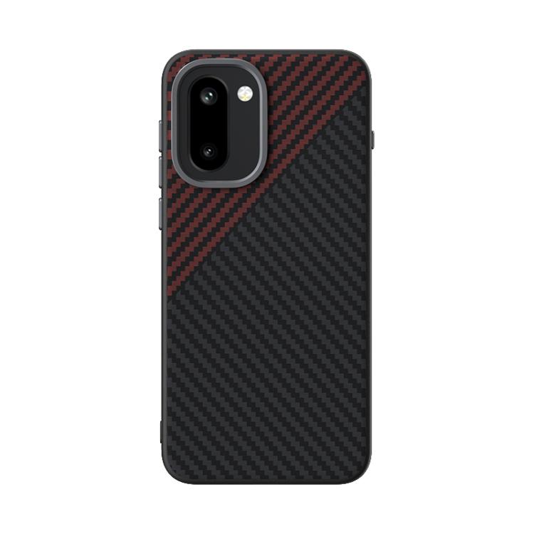For OnePlus 15R / Ace 6T ABEEL C Carbon Fiber Series 6D Micro Relief MagSafe Phone Case