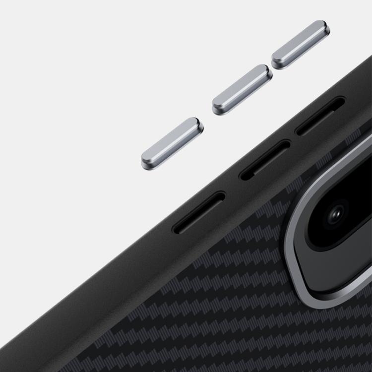 For OnePlus 15R / Ace 6T ABEEL C Carbon Fiber Series 6D Micro Relief MagSafe Phone Case