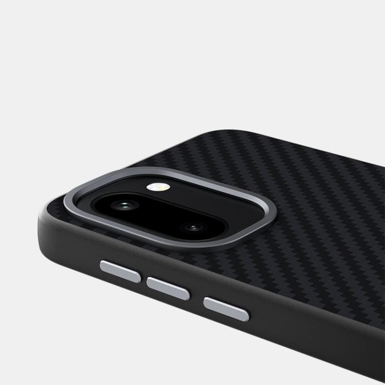 For OnePlus 15R / Ace 6T ABEEL C Carbon Fiber Series 6D Micro Relief MagSafe Phone Case