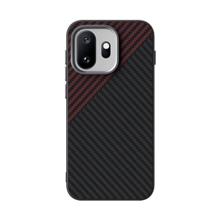For OnePlus 15T ABEEL C Carbon Fiber Series 6D Micro Relief MagSafe Phone Case