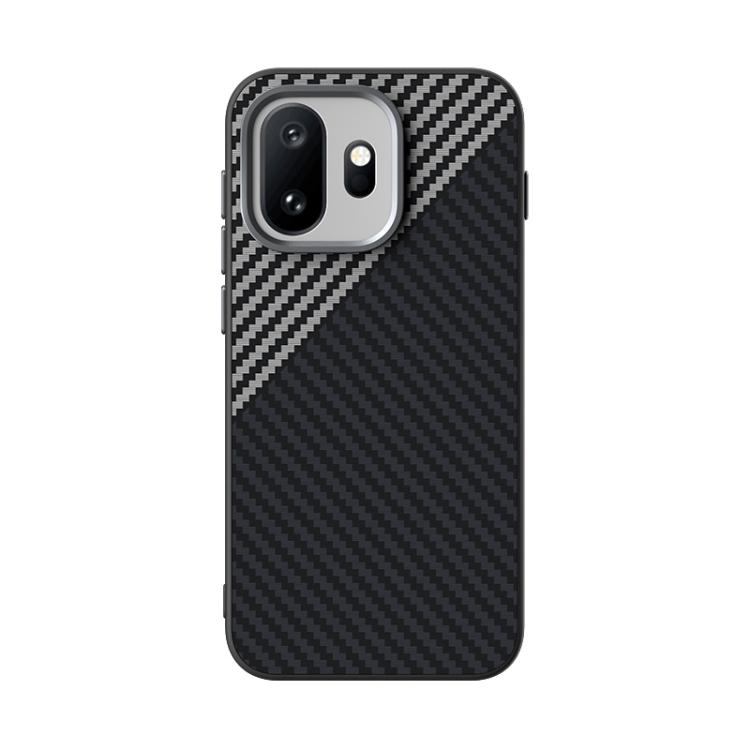 For OnePlus 15T ABEEL C Carbon Fiber Series 6D Micro Relief MagSafe Phone Case