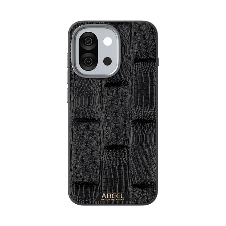 For OnePlus 13T ABEEL Beast Pattern 6D Micro-Embossed MagSafe Genuine Leather Phone Case