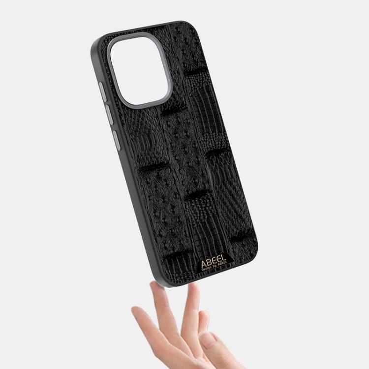For OnePlus 13T ABEEL Beast Pattern 6D Micro-Embossed MagSafe Genuine Leather Phone Case