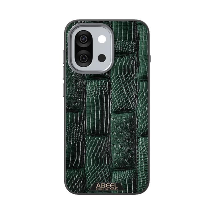 For OnePlus 13T ABEEL Beast Pattern 6D Micro-Embossed MagSafe Genuine Leather Phone Case