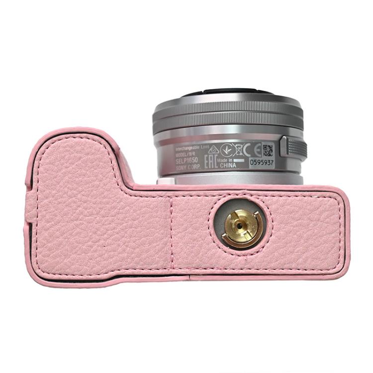 For Sony Alpha ZV-E10 II / ZV-E10M2 Litchi Texture PU Leather Camera Half Case Base