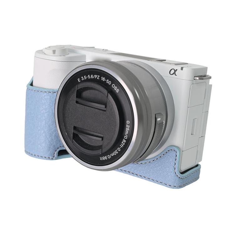 For Sony Alpha ZV-E10 II / ZV-E10M2 Litchi Texture PU Leather Camera Half Case Base
