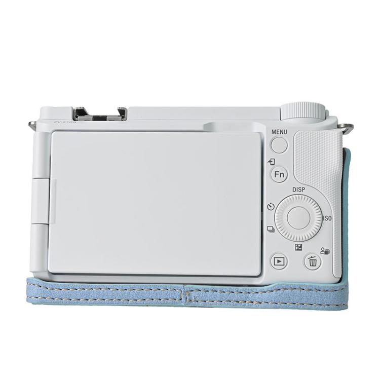 For Sony Alpha ZV-E10 II / ZV-E10M2 Litchi Texture PU Leather Camera Half Case Base