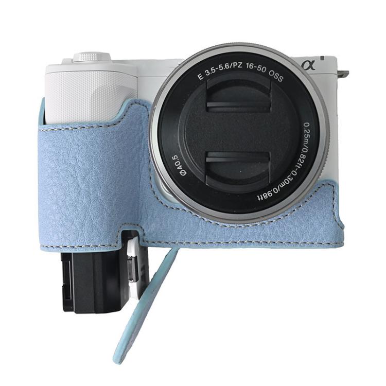 For Sony Alpha ZV-E10 II / ZV-E10M2 Litchi Texture PU Leather Camera Half Case Base