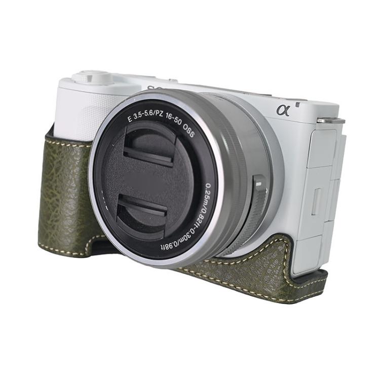 For Sony Alpha ZV-E10 II / ZV-E10M2 Litchi Texture PU Leather Camera Half Case Base