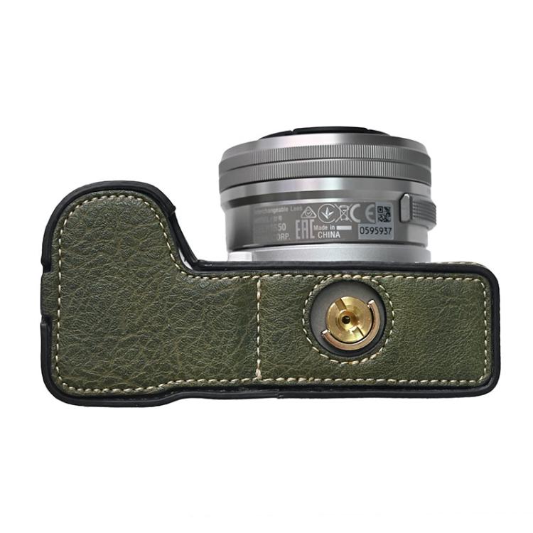For Sony Alpha ZV-E10 II / ZV-E10M2 Litchi Texture PU Leather Camera Half Case Base