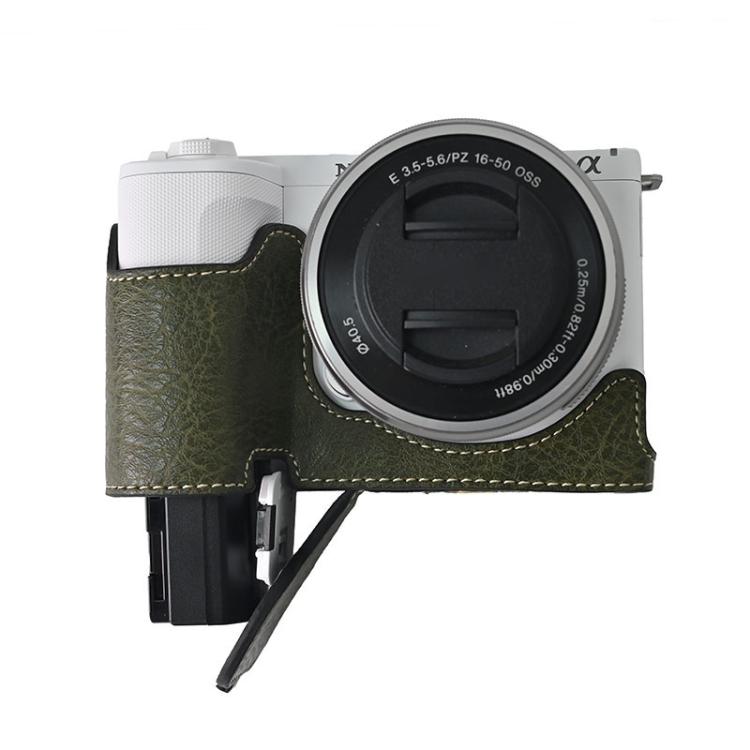 For Sony Alpha ZV-E10 II / ZV-E10M2 Litchi Texture PU Leather Camera Half Case Base