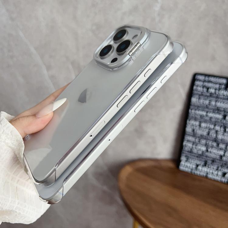 For iPhone 16 Pro Ultra-thin Transparent Frameless Lens Holder Phone Case