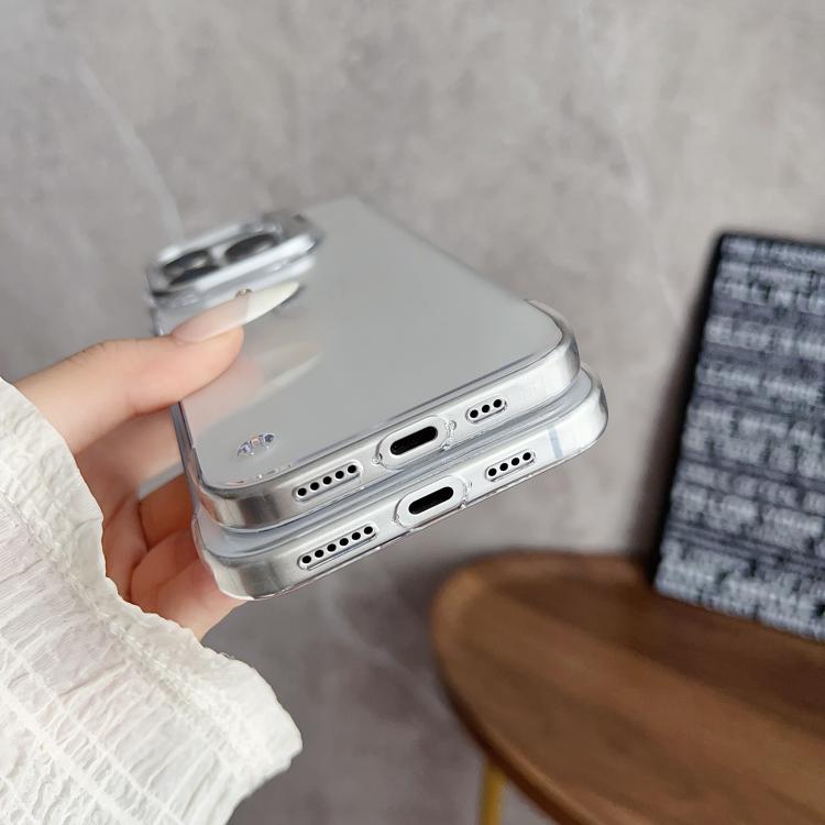 For iPhone 16 Pro Ultra-thin Transparent Frameless Lens Holder Phone Case