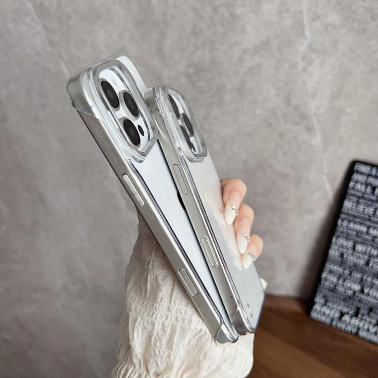 For iPhone 16 Pro Ultra-thin Transparent Frameless Lens Holder Phone Case