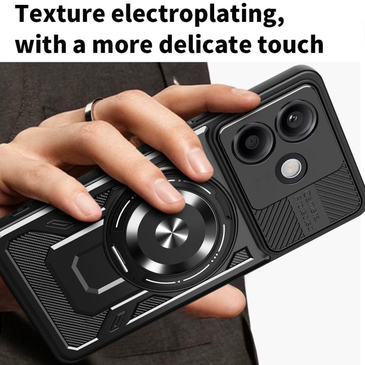 For OPPO A5 Pro Armor Rotating Holder MagSafe Phone Case