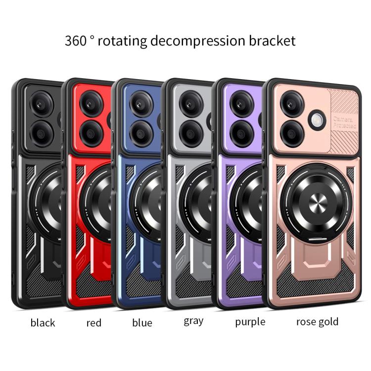 For OPPO A5 Pro Armor Rotating Holder MagSafe Phone Case