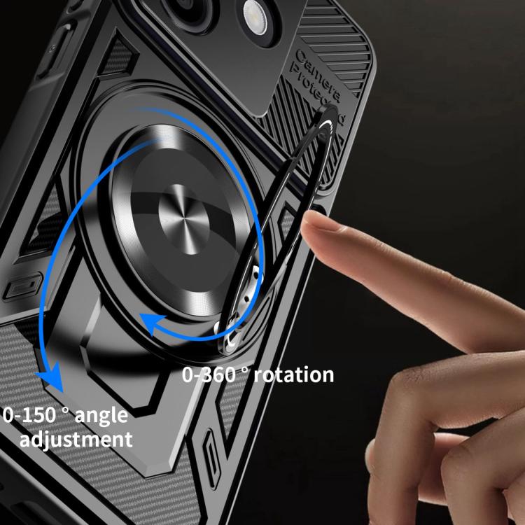 For OPPO A5 Pro Armor Rotating Holder MagSafe Phone Case