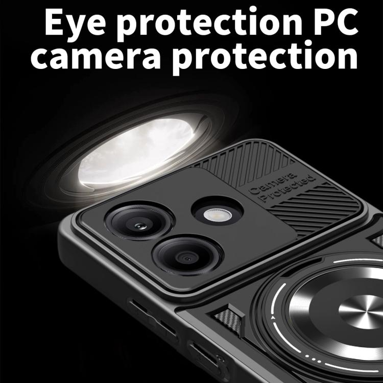 For OPPO A5 Pro Armor Rotating Holder MagSafe Phone Case