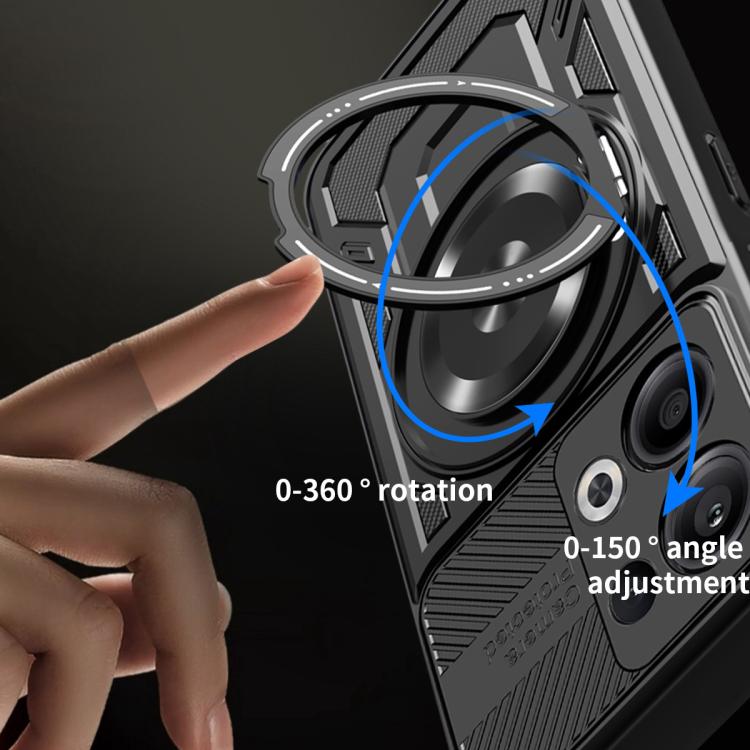 For OPPO Reno13 5G Armor Rotating Holder MagSafe Phone Case