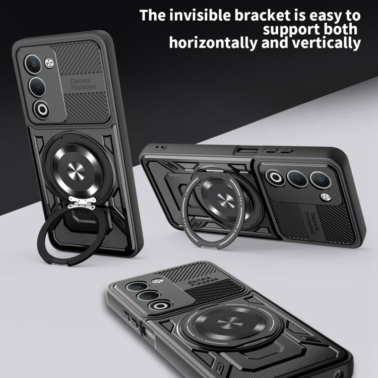 For OPPO A5 5G Global Armor Rotating Holder MagSafe Phone Case