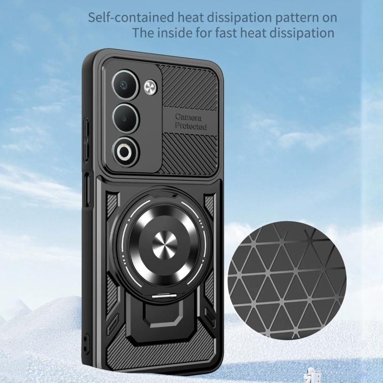 For OPPO A5 5G Global Armor Rotating Holder MagSafe Phone Case