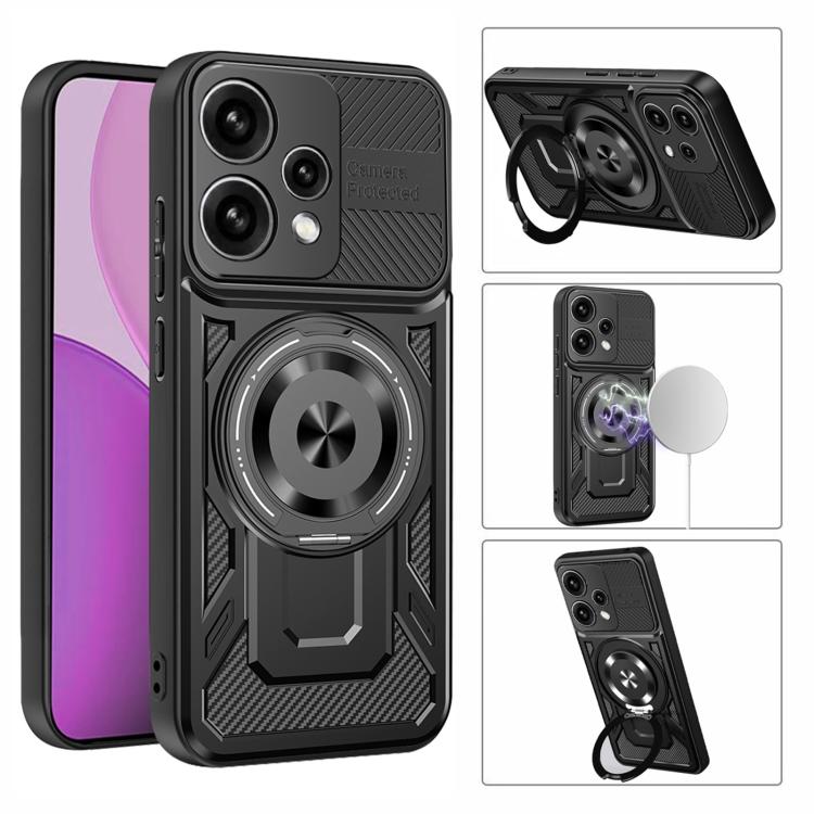 For OPPO Reno15 Global / Reno 15C Armor Rotating Holder MagSafe Phone Case
