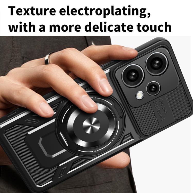 For OPPO Reno15 Global / Reno 15C Armor Rotating Holder MagSafe Phone Case