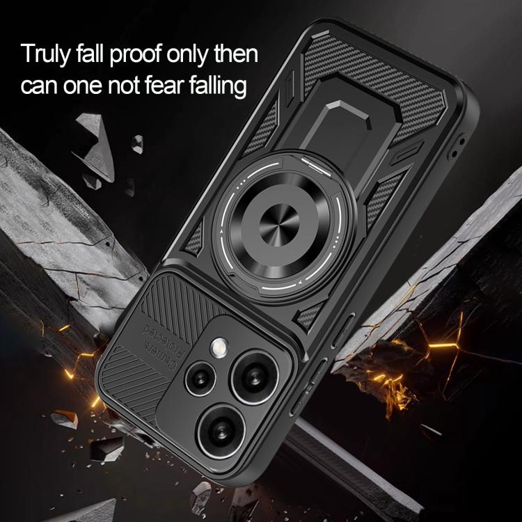 For OPPO Reno15 Global / Reno 15C Armor Rotating Holder MagSafe Phone Case