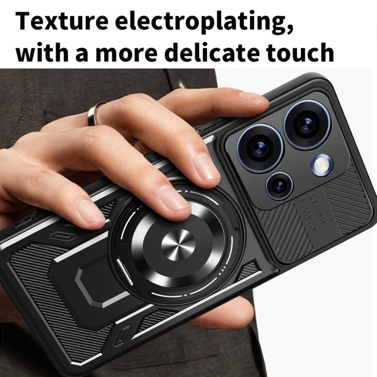 For OPPO Reno15 Pro Global 5G Armor Rotating Holder MagSafe Phone Case