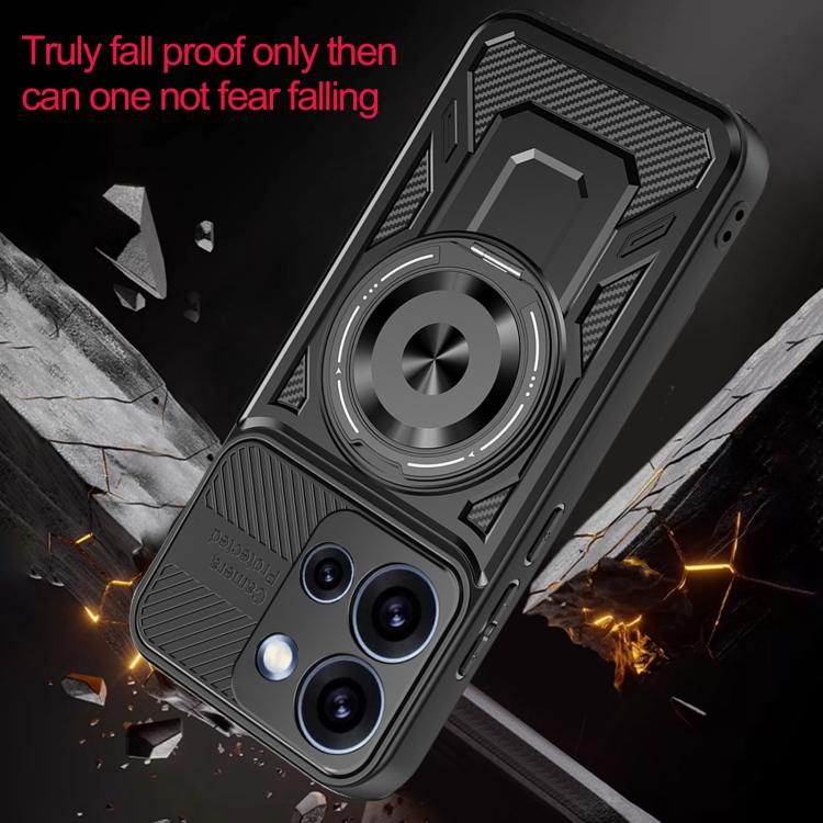 For OPPO Reno15 Pro Global 5G Armor Rotating Holder MagSafe Phone Case