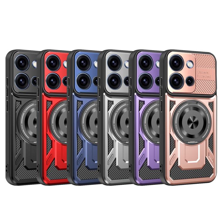 For OPPO Reno15 Pro Global 5G Armor Rotating Holder MagSafe Phone Case