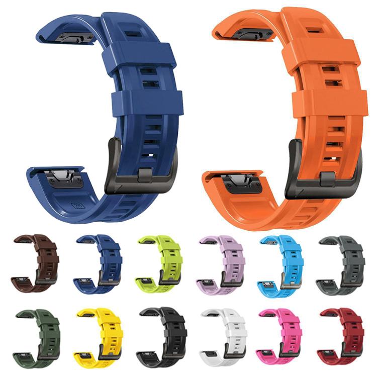 For Gamin 22mm xDfind Silicone Sport Pure Color Watch Band