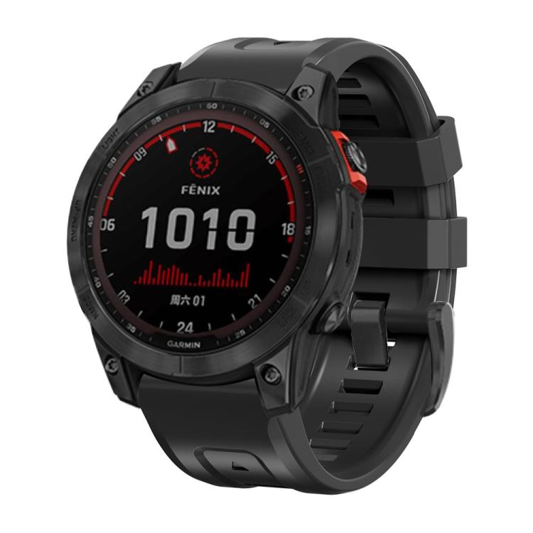 For Gamin 22mm xDfind Silicone Sport Pure Color Watch Band