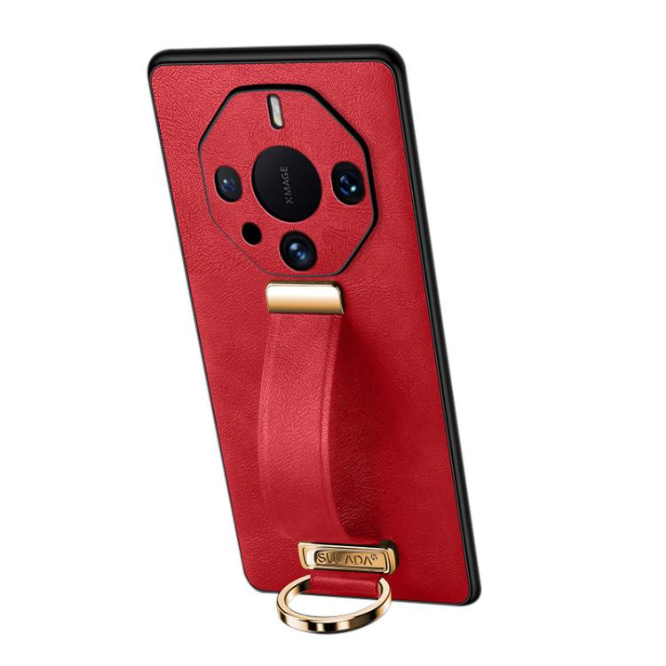 For Huawei Mate 60 RS Ultimate SULADA PC Hybrid Leather Texture Skin Feel Precise Hole Phone Case
