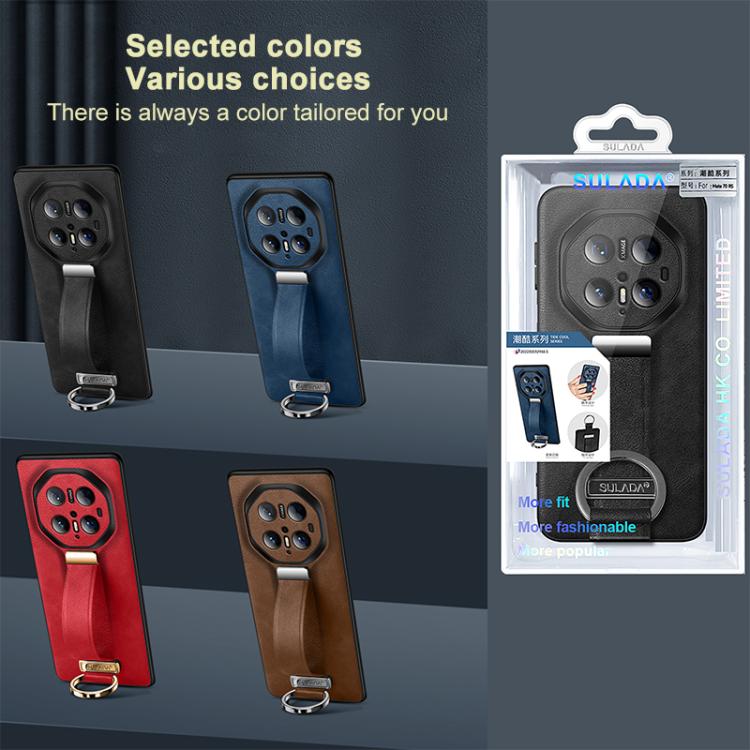 For Huawei Mate 70 RS Ultimate SULADA PC Hybrid Leather Texture Skin Feel Precise Hole Phone Case