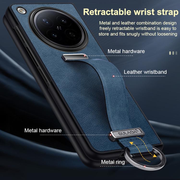 For OPPO Find N6 5G SULADA PC Hybrid Leather Texture Skin Feel Shockproof Phone Case