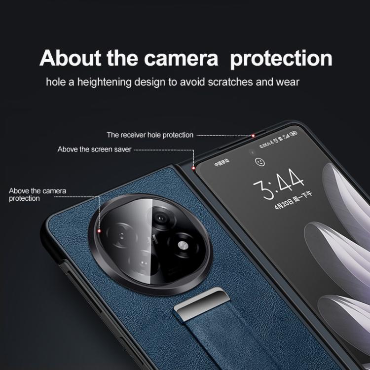 For OPPO Find N5 SULADA PC Hybrid Leather Texture Skin Feel Shockproof Phone Case