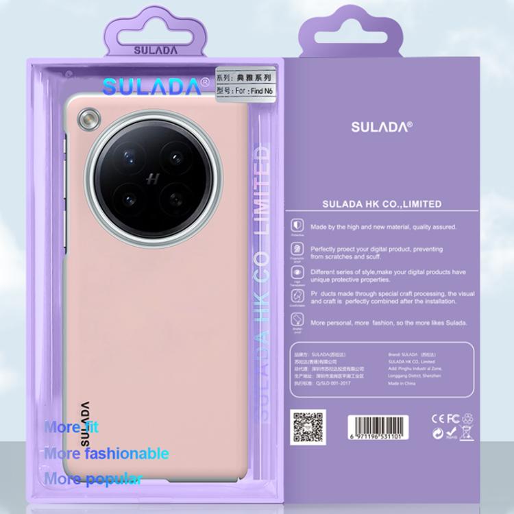 For OPPO Find N6 5G SULADA Skin Feel Liquid Leather Shockproof Phone Case