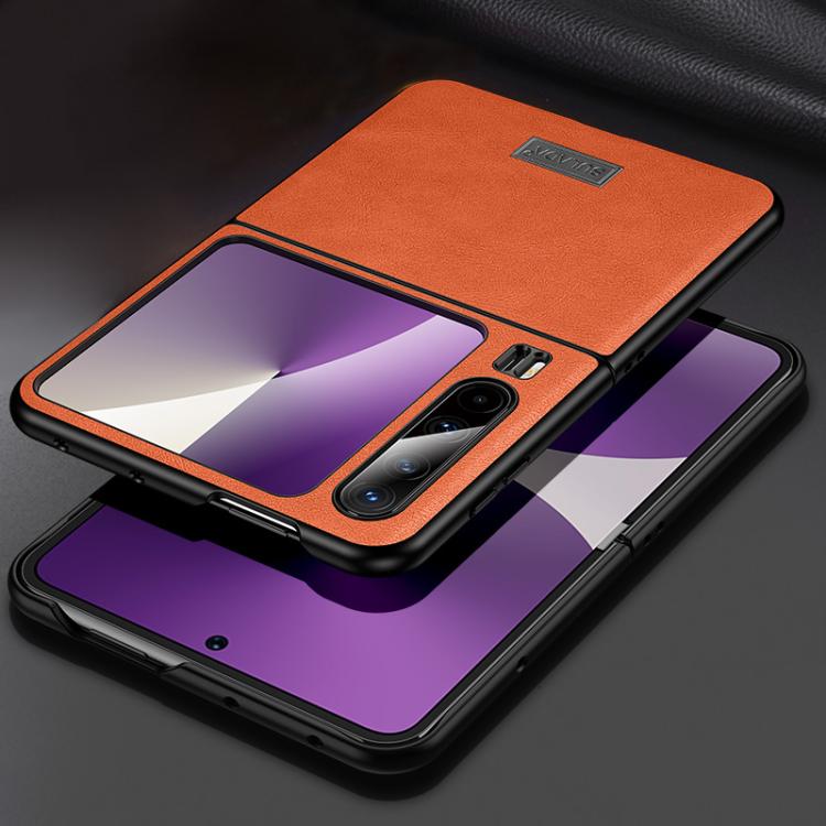 For Huawei Pura X SULADA Shockproof TPU Hybrid Handmade Leather Phone Case
